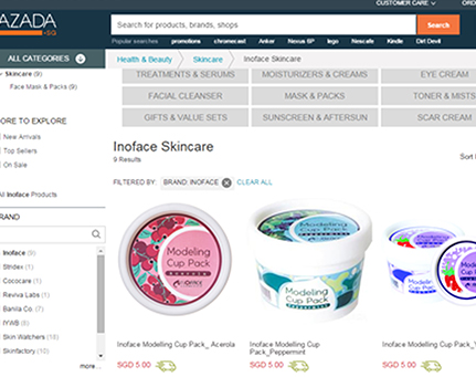 Inoface in the World - LAZADA 